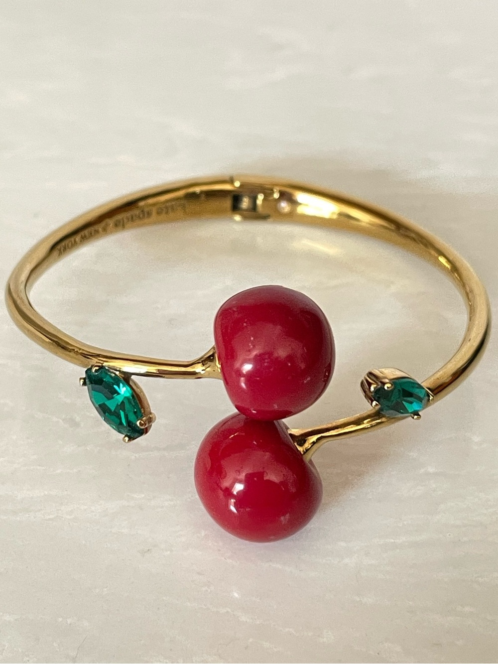 Kate Spade NY ♠️ Ma Chérie Cherry Open Hinged Cuff